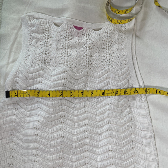 Lilly Pulitzer White Knit Tank Top - Size XS - Picture 8 of 8